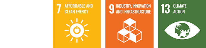 7.AFFORDABLE AND CLEAN ENERGY 9.AFFORDABLE AND CLEAN ENERGY 13.CLIMATE ACTION